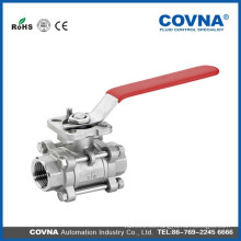 Profesional fabricante Alta calidad SS 3PC BALL VALVE